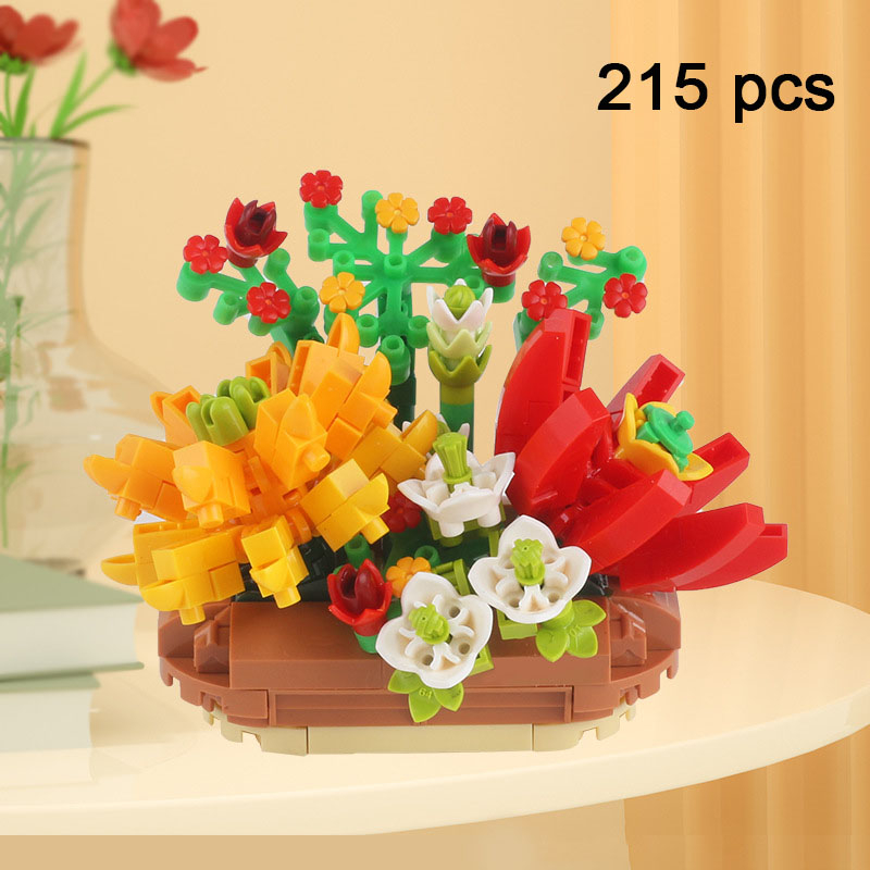 Đồ Chơi Lắp Ráp Mô Hình Chậu Hoa Mô Phỏng Nhiều Phong Cách Có Sẵn