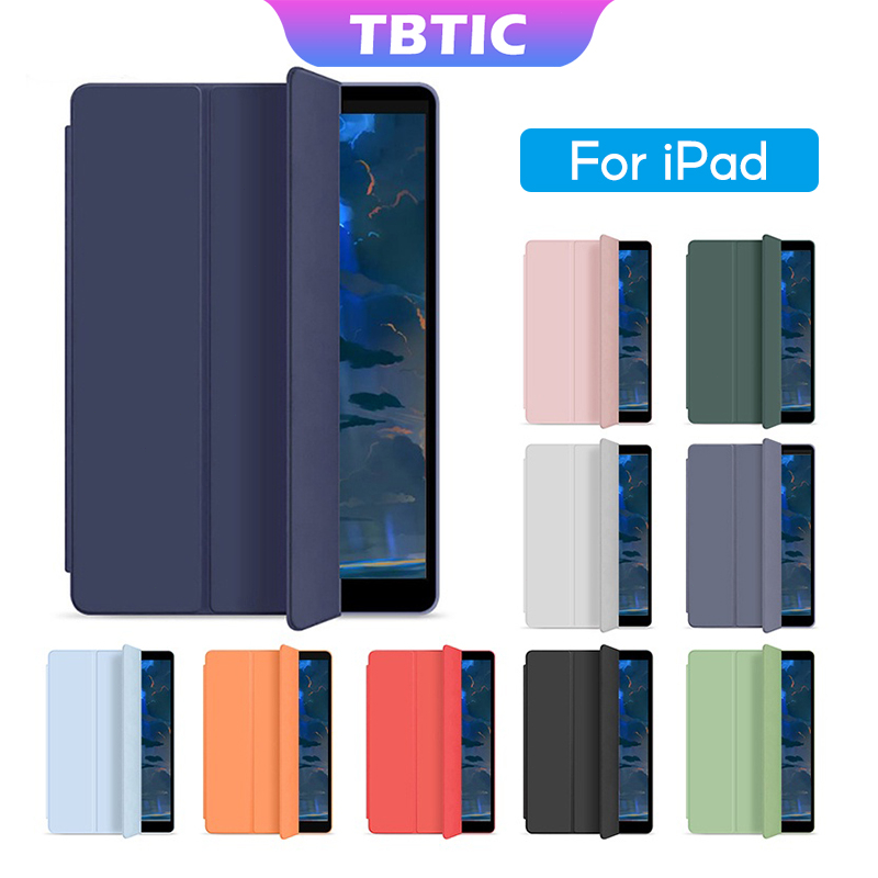 TBTIC cho iPad 10 9 8 7 air mini 6 5 4 3 2 1 9.7 10.2 10.5 10.9 11 inch pro 2022 2021 2020 2018 vỏ có nắp gập thông minh từ tính có giá đỡ