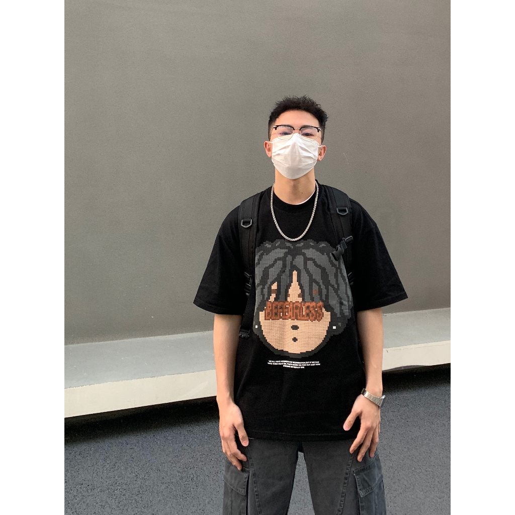 Áo Thun Cotton Ngắn Tay Dáng Rộng In Hình Phong Cách Hip Hop Cá Tính Cho Nam