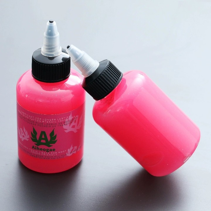 Hình Xăm Truyền Kem Gel Chuyên Nghiệp Hồng Stencil Xà Phòng Tiếp Liệu Phụ Kiện 120Ml