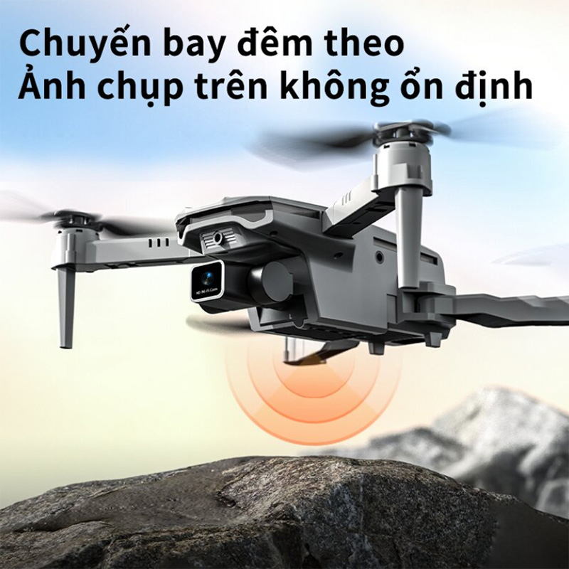 FlycamFlycam XT1 4k DRONE Máy ảnh kép 4K áy bay không người lái chụp ảnh trên không có thể gập lại tiêu điểm tự động