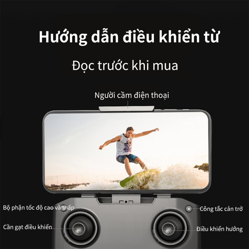 FlycamFlycam XT1 4k DRONE Máy ảnh kép 4K áy bay không người lái chụp ảnh trên không có thể gập lại tiêu điểm tự động