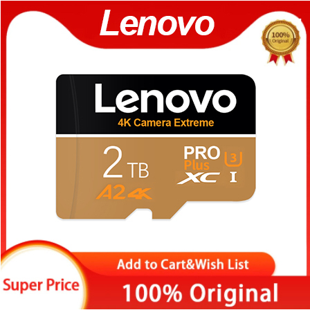 Lenovo 2tb micro tf sd card 1tb 512gb 256gb thẻ nhớ sd / tf flash v30 máy ảnh tốc độ caocartão de memória cho máy ảnh điện thoại