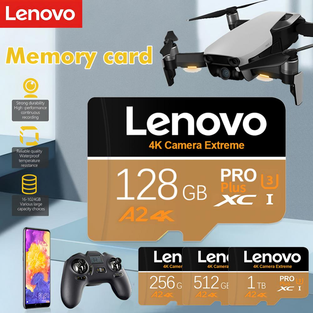 Lenovo 2tb micro tf sd card 1tb 512gb 256gb thẻ nhớ sd / tf flash v30 máy ảnh tốc độ caocartão de memória cho máy ảnh điện thoại