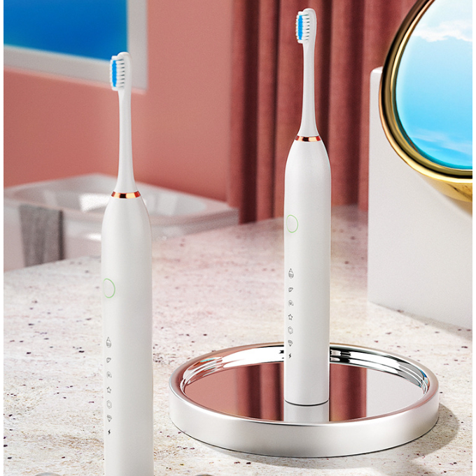 Bàn Chải Điện Máy đánh răng máy sóng âm công nghệ Cho Người Lớn Và Trẻ Em Sạc USB BeautyTop01