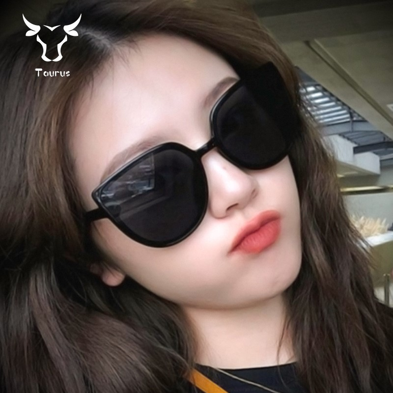 Xu hướng thời trang kính râm cat-eye cho phụ nữ internet người nổi tiếng giảm béo kính râm chống nắng mặt lớn