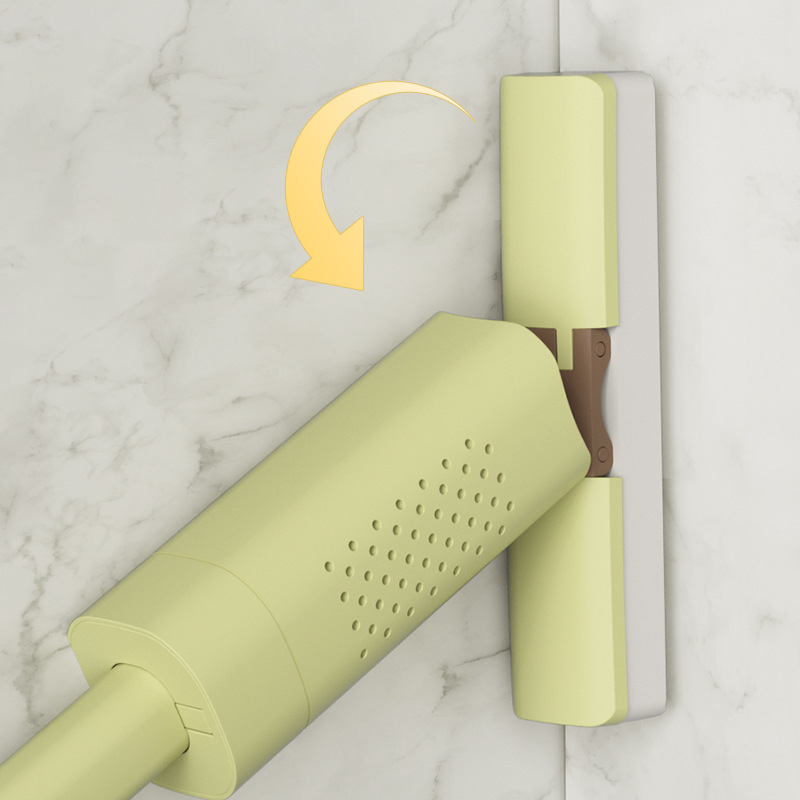 Cây lau kính tự vắt mini gấp gọn - Cây Lau Nhà Mini - Màu Xanh Thấm Nước Mạnh Cho Bếp Phòng Tắm Xe Hơi - Oxygen072