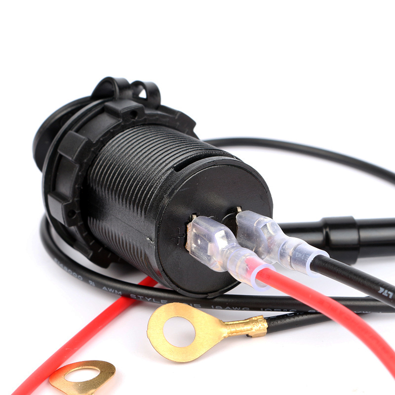 Dây Cáp Sạc usb 60cm Kèm Cầu Chì 10a Chuyên Dụng Cho Xe Hơi / Xe Máy / atv rv