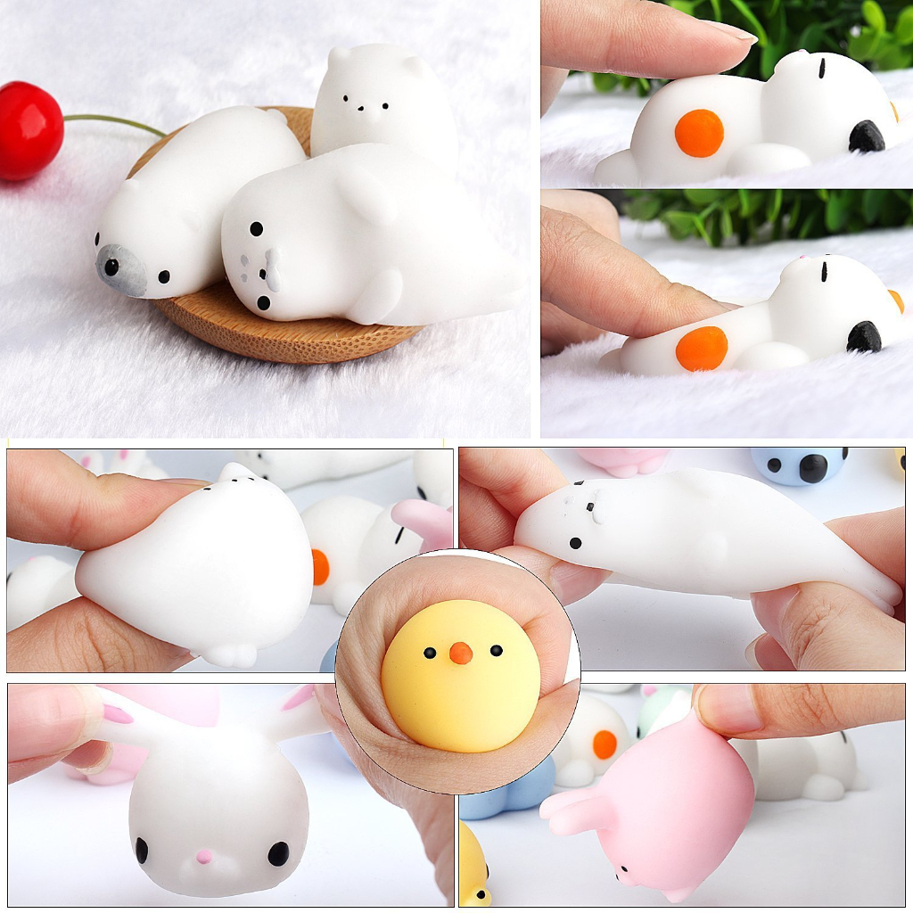 Kawaii squishies mochi anima squishy đồ chơi cho trẻ em antistress ball bóp bên ủng hộ đồ chơi giảm căng thẳng
