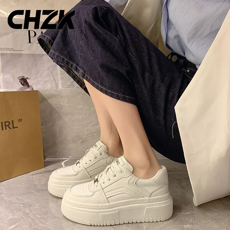 Chzk Giày Thể Thao Đế Dày Tăng Chiều Cao Thời Trang Cho Nữ