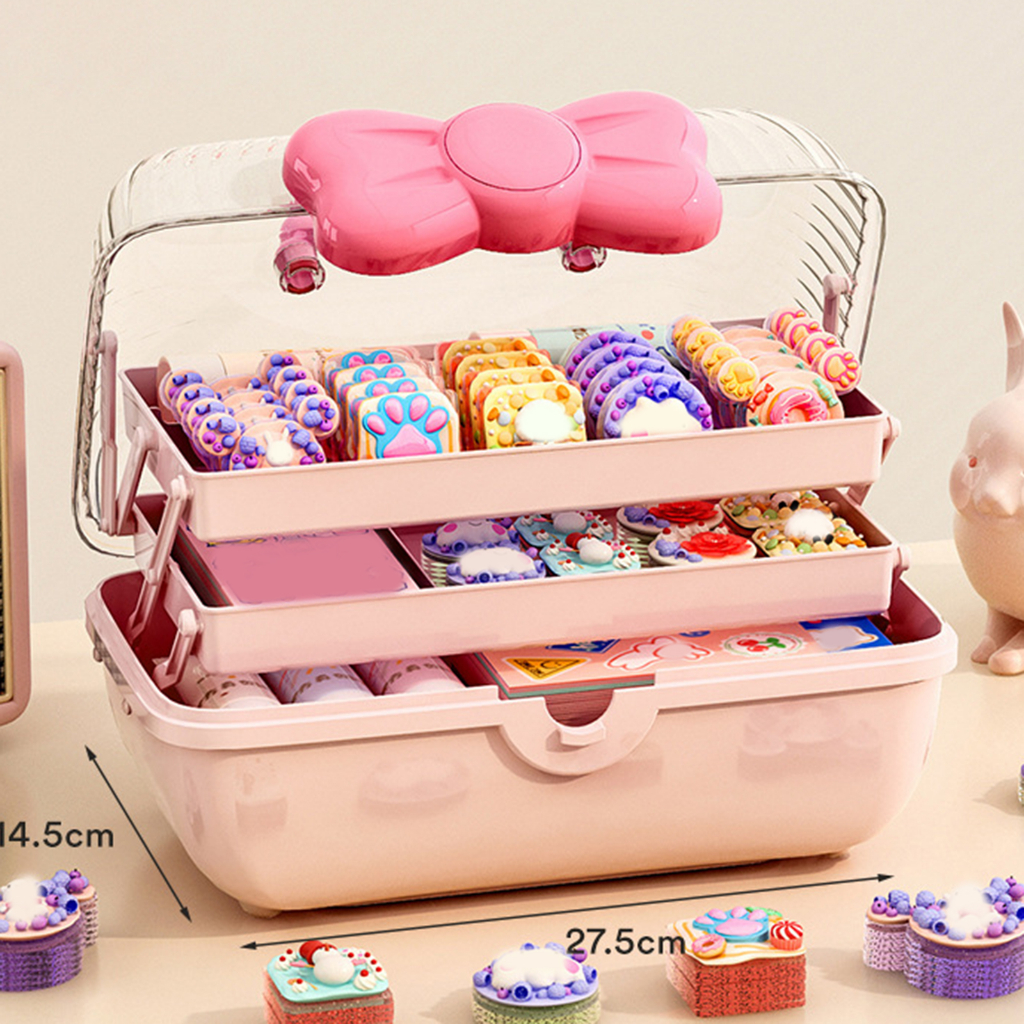 Hộp Đựng Phụ Kiện Trang Sức / Kẹp Tóc / Dây Chuyền Tiện Dụng Cho Bé Hộp đựng đồ đa chức năng Thiết kế ngăn Hộp đựng đồ trang sức dung tích lớn