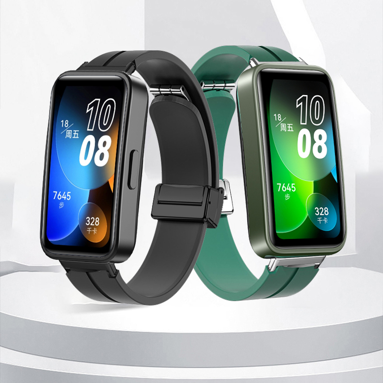 Dây đeo silicon có khóa từ tính cho huawei watch fit 2 fit2 sport straps bracelet smart watch replacement wristband accessories