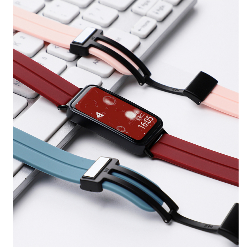 Dây đeo silicon có khóa từ tính cho huawei watch fit 2 fit2 sport straps bracelet smart watch replacement wristband accessories
