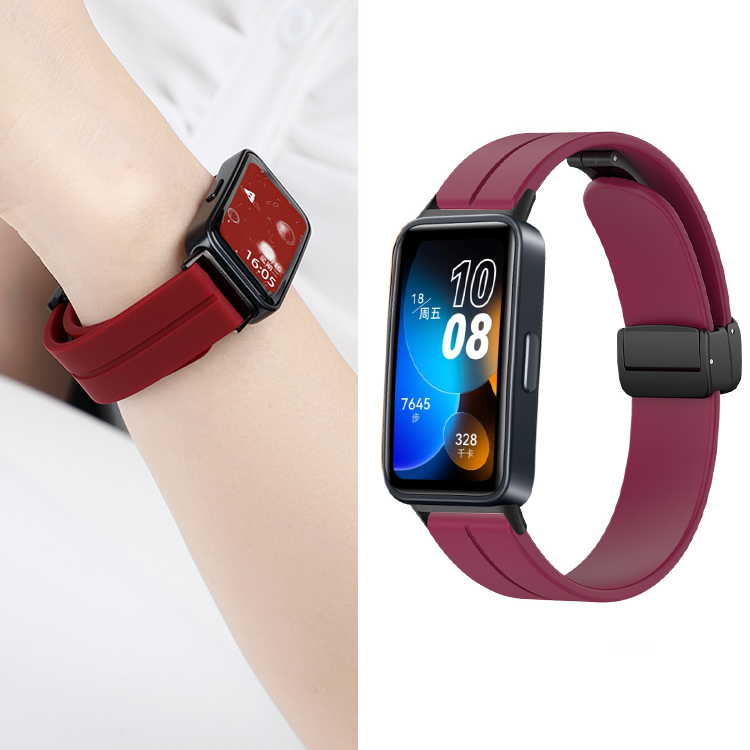 Dây đeo silicon có khóa từ tính cho huawei watch fit 2 fit2 sport straps bracelet smart watch replacement wristband accessories