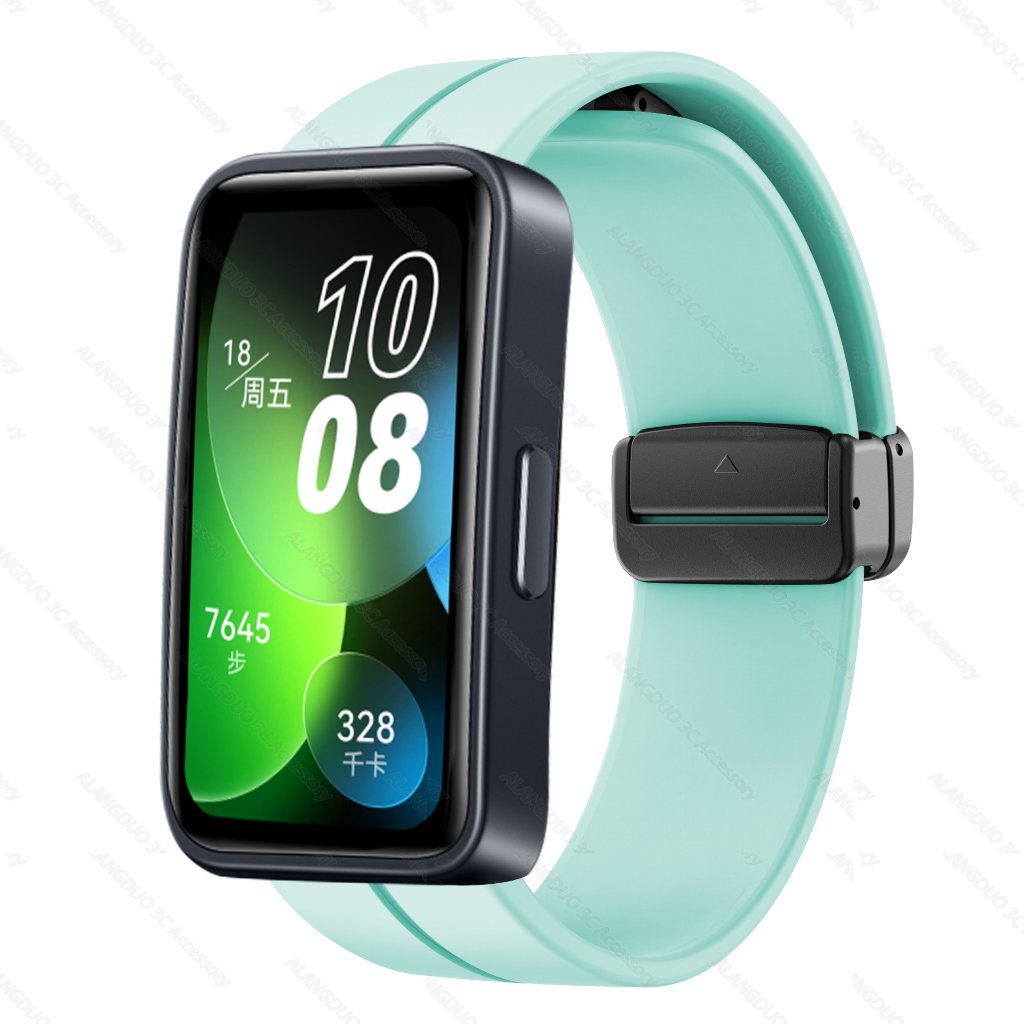 Từ Khóa Dây Đeo Silicon Cho Huawei Band 9 8 7 6 Dây Đeo Thể Thao Vòng Tay Dây Thông Minh Thay Thế Dây Đeo Tay Cho Honor Band 7 6