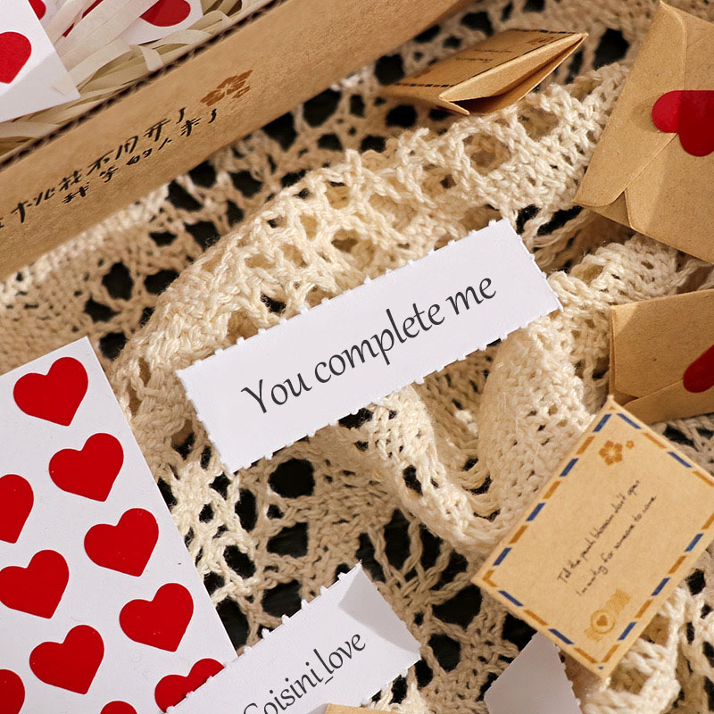 100 cái mini envelope mini love letter set quà tặng ngày lễ tình nhân cho nam và nữ món quà tỏ tình bạn trai quà tặng kỳ nghỉ lời chúc thú tội phong bì