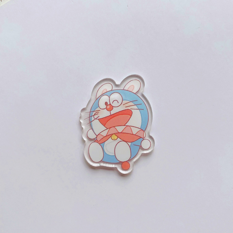 Ghim Cài Áo Bằng Acrylic Họa Tiết Hoạt Hình Doraemon Dễ Thương