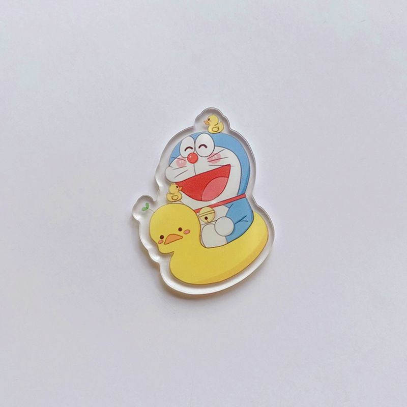 Ghim Cài Áo Bằng Acrylic Họa Tiết Hoạt Hình Doraemon Dễ Thương