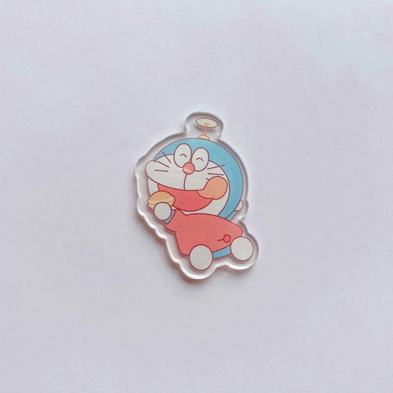 Ghim Cài Áo Bằng Acrylic Họa Tiết Hoạt Hình Doraemon Dễ Thương