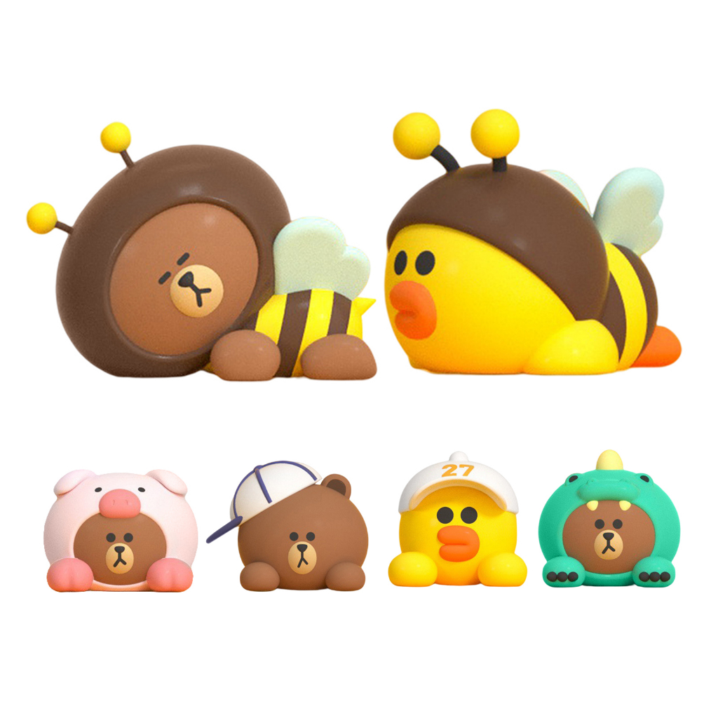 Line friends gấu nâu trang trí xe hơi hoạt hình dễ thương bảng điều khiển trung tâm trang trí nội thất xe hơi trang trí nội thất xe hơi
