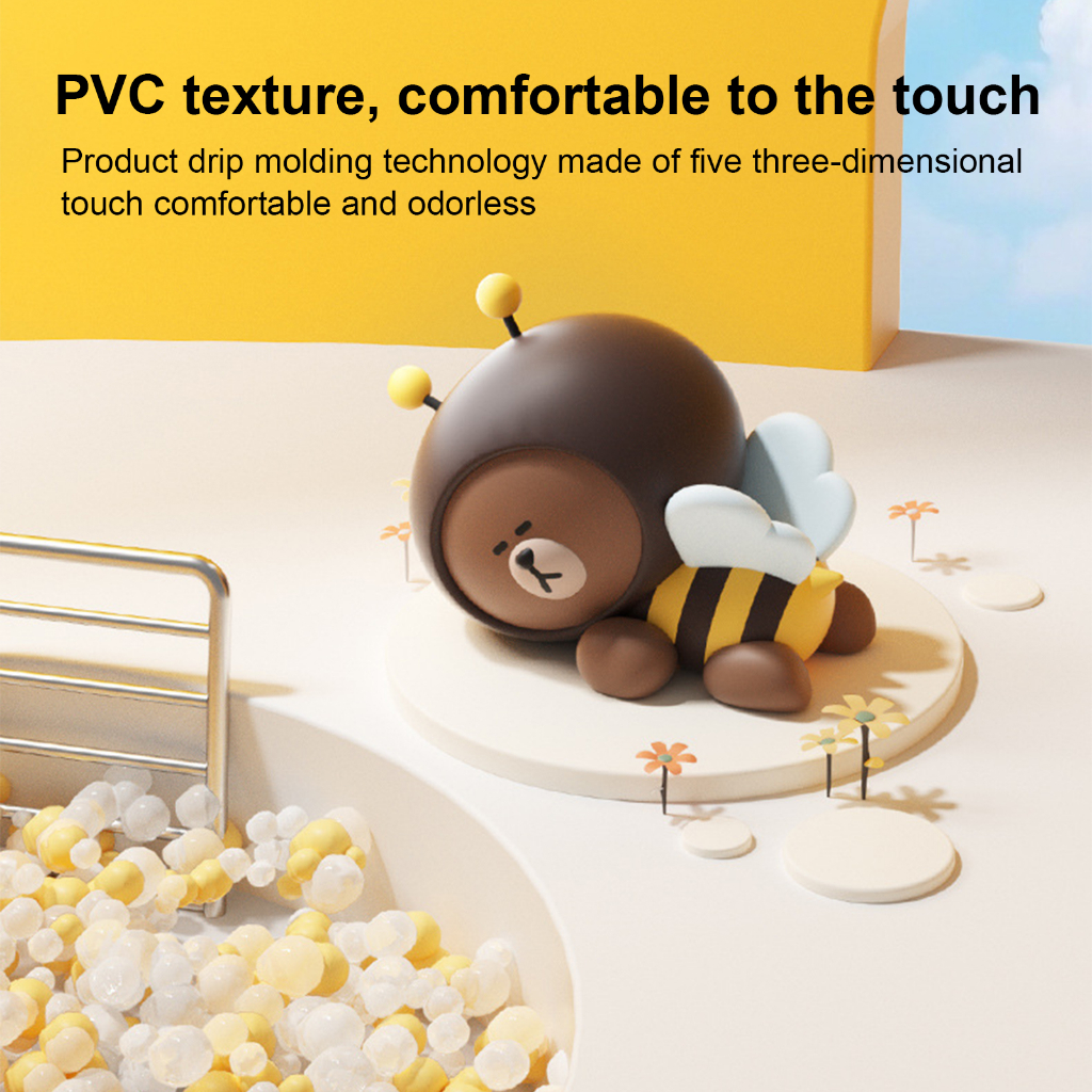 Line friends gấu nâu trang trí xe hơi hoạt hình dễ thương bảng điều khiển trung tâm trang trí nội thất xe hơi trang trí nội thất xe hơi