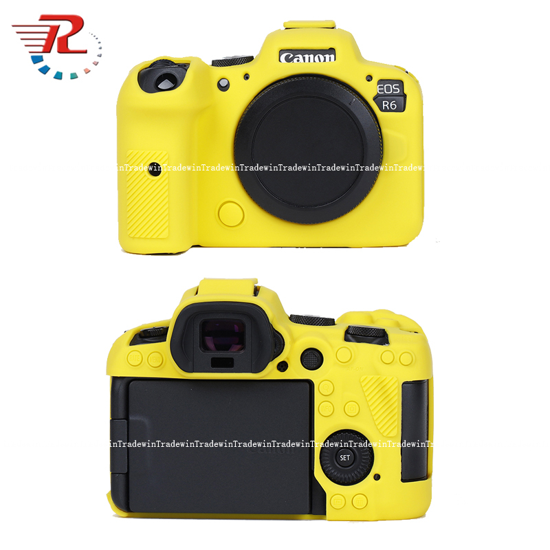 Vỏ bọc thân máy ảnh bằng cao su silicon mềm cho canon eos r6ii r6 mark ii