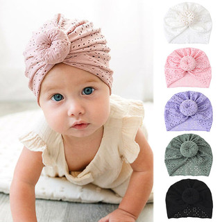 Mũ khăn xếp cho bé mũ turban bun knot baby infant beanie baby girl soft cute toddler cap