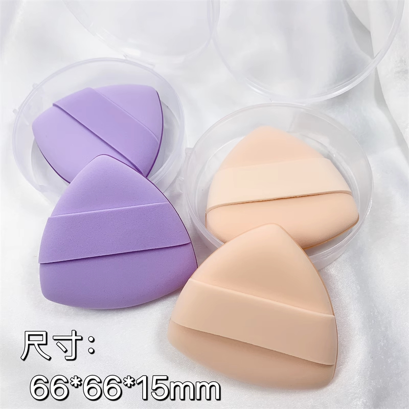Hai mặt hình tam giác shufu lei air cushion powder puff dry and wet dual purpose super soft powder puff makeup tool