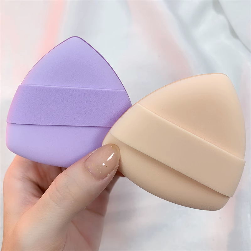 Hai mặt hình tam giác shufu lei air cushion powder puff dry and wet dual purpose super soft powder puff makeup tool