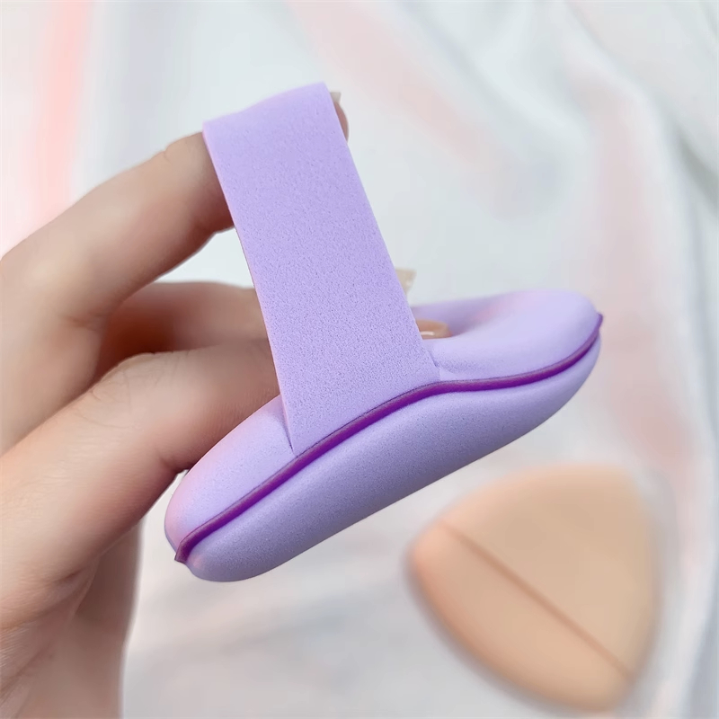 Hai mặt hình tam giác shufu lei air cushion powder puff dry and wet dual purpose super soft powder puff makeup tool