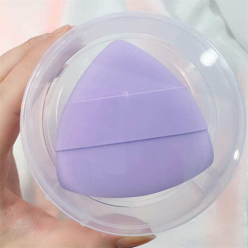 Hai mặt hình tam giác shufu lei air cushion powder puff dry and wet dual purpose super soft powder puff makeup tool