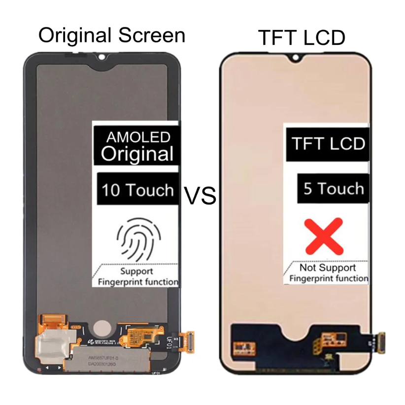 Oled có khung cho redmi 10x pro 5g mi 10 lite màn hình lcd 5g với cụm màn hình cảm ứng