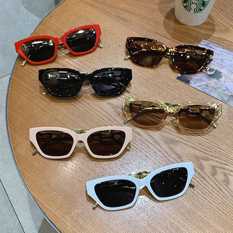 Kính Mát Mắt Mèo Gọng Kim Loại Cao Cấp Phong Cách Âu Mỹ