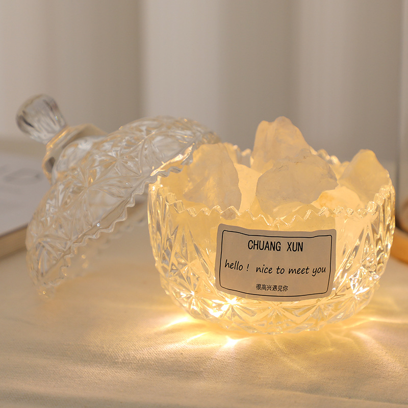 Đá Khuếch Tán Tinh Dầu Máy khuếch tán hương liệu không lửa đá trang trí Pha Lê đèn ngủ Đá Pha Lê BLINGBLIGHT