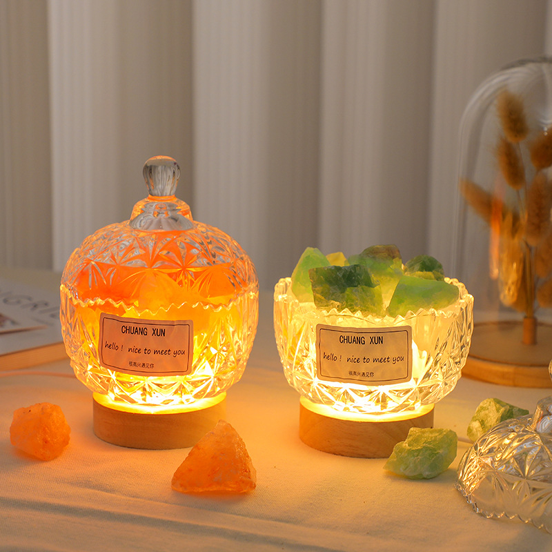 Đá Khuếch Tán Tinh Dầu Máy khuếch tán hương liệu không lửa đá trang trí Pha Lê đèn ngủ Đá Pha Lê BLINGBLIGHT