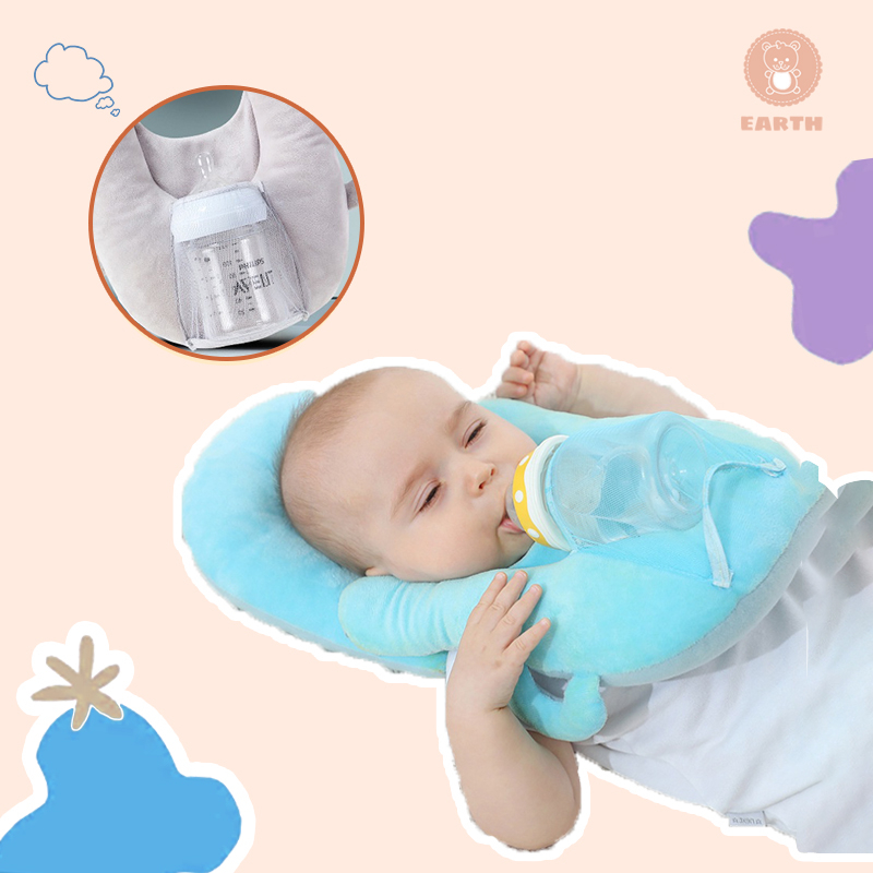 Gối Tựa Đầu Đa Năng Chống Bẹp Đầu Cho Bé Uống Sữa