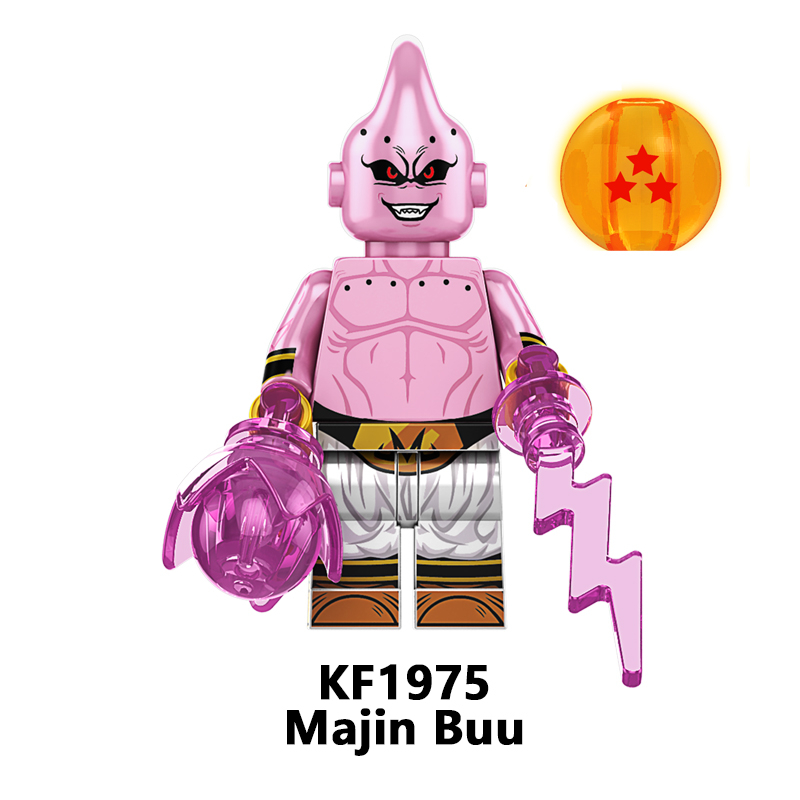 Kf6193 hot dbz majin buu birusu gotenks frieza zamasu burdock son goku nhật bản anime dragon building block figures trẻ em đồ chơi abs