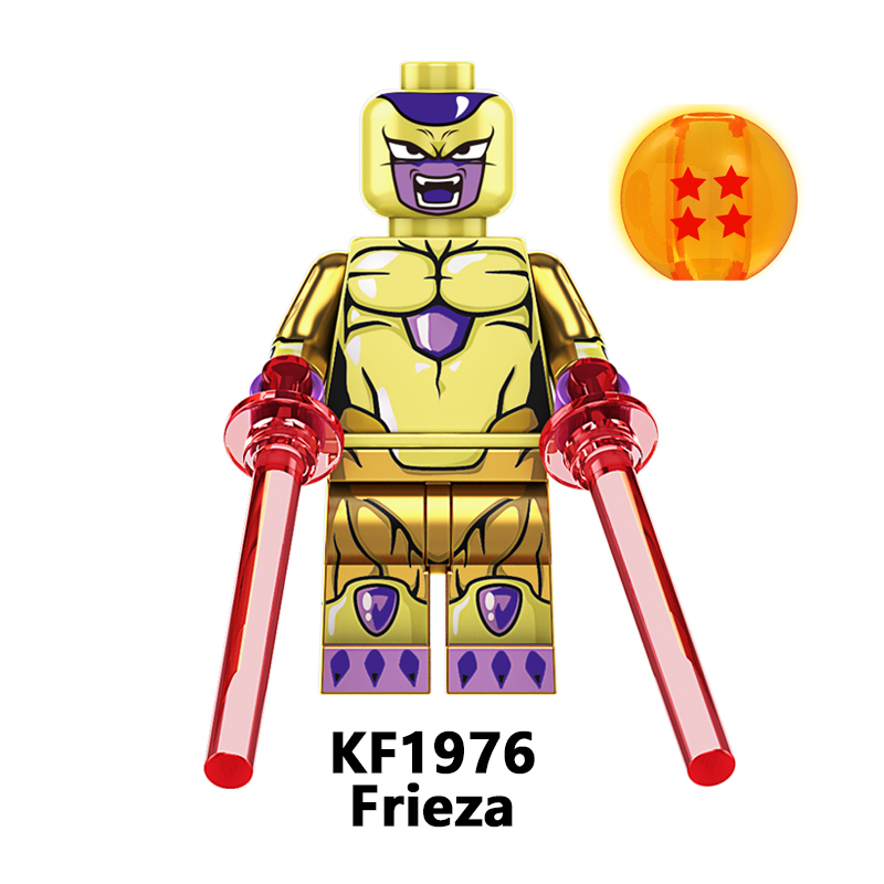 Kf6193 hot dbz majin buu birusu gotenks frieza zamasu burdock son goku nhật bản anime dragon building block figures trẻ em đồ chơi abs