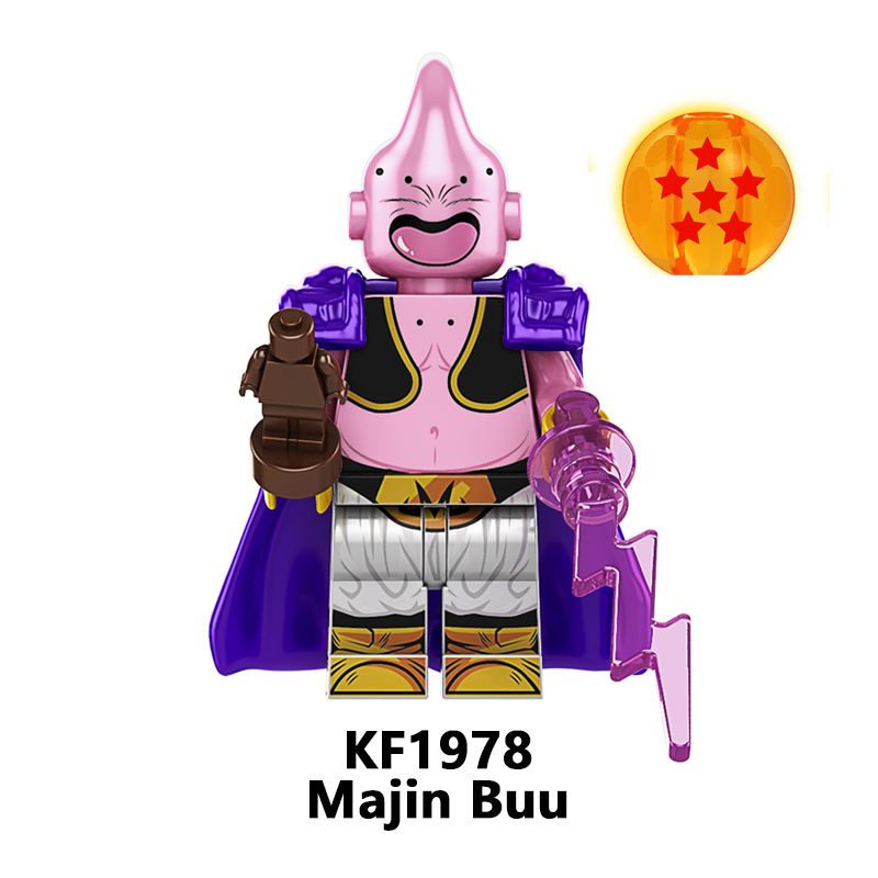 Kf6193 hot dbz majin buu birusu gotenks frieza zamasu burdock son goku nhật bản anime dragon building block figures trẻ em đồ chơi abs