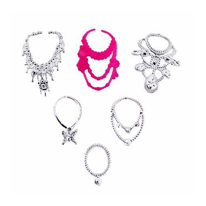 35 cái quần áo barbie 12 cái váy + 12 đôi giày cao gót + 5 5 vương miện + 6 dây chuyền