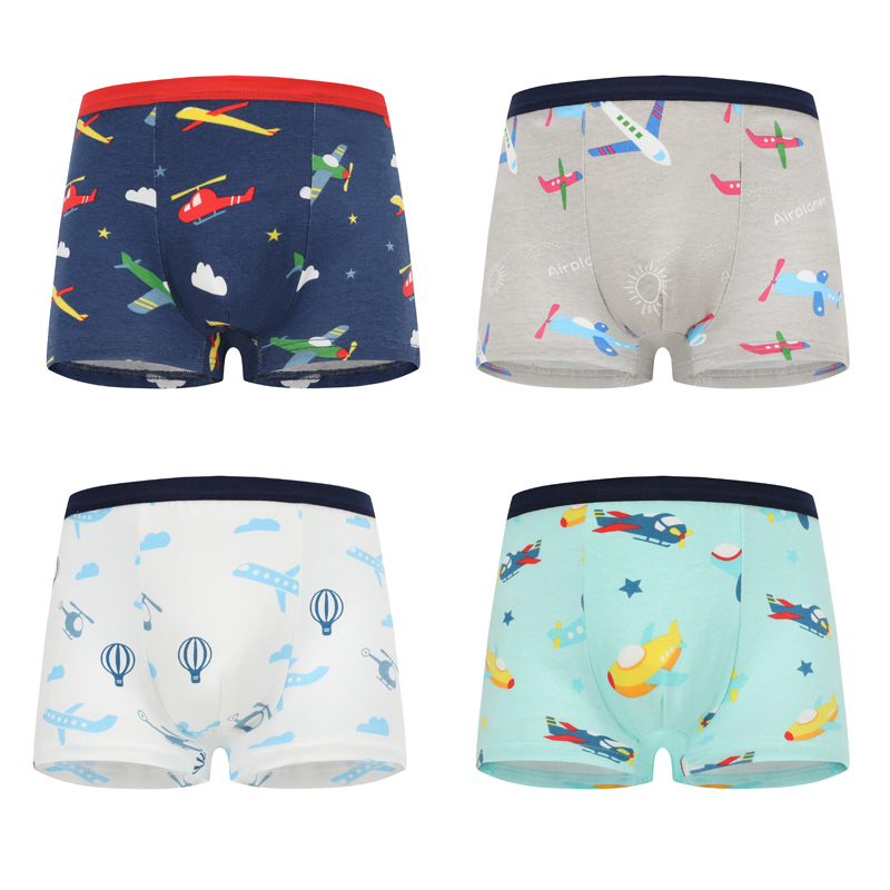 Smy thiết kế ngẫu nhiên quần lót cotton mềm mại trẻ em bé trai đồ lót boxer briefs thích hợp cho 2-13 tuổi