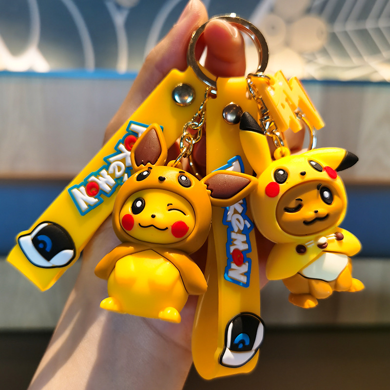 34 phong cách 5-6 cm pokeomn pikachu mimikyu psyduck eevee snorlax phụ kiện móc chìa khóa anime mô hình ô tô móc chìa khóa ba lô mặt dây chuyền móc khóa đồ chơi trẻ em quà tặng