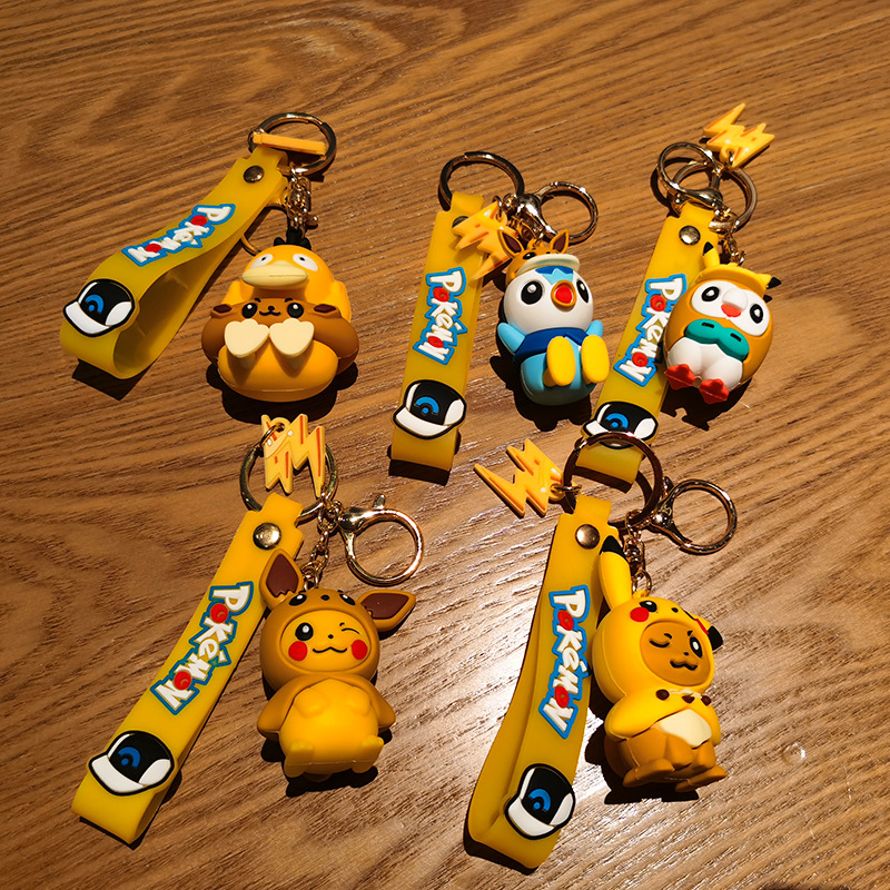 34 phong cách 5-6 cm pokeomn pikachu mimikyu psyduck eevee snorlax phụ kiện móc chìa khóa anime mô hình ô tô móc chìa khóa ba lô mặt dây chuyền móc khóa đồ chơi trẻ em quà tặng