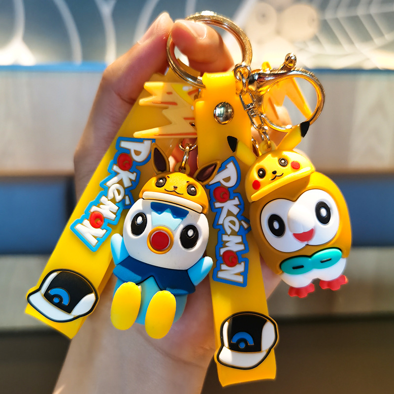 34 phong cách 5-6 cm pokeomn pikachu mimikyu psyduck eevee snorlax phụ kiện móc chìa khóa anime mô hình ô tô móc chìa khóa ba lô mặt dây chuyền móc khóa đồ chơi trẻ em quà tặng