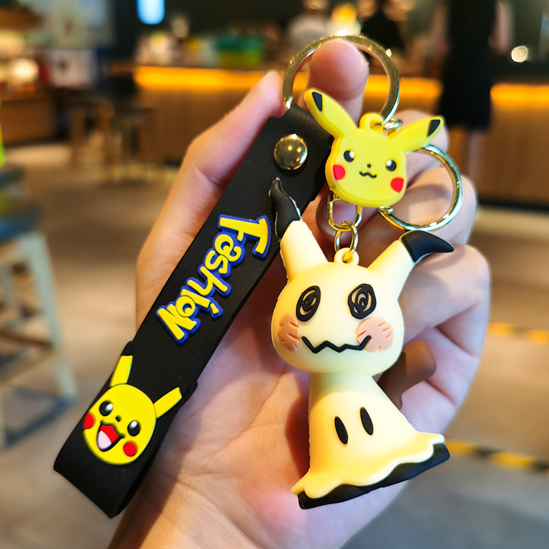 34 phong cách 5-6 cm pokeomn pikachu mimikyu psyduck eevee snorlax phụ kiện móc chìa khóa anime mô hình ô tô móc chìa khóa ba lô mặt dây chuyền móc khóa đồ chơi trẻ em quà tặng