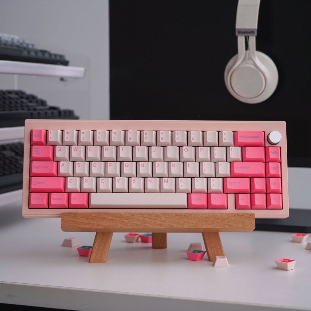 Gmk ngày lễ tình nhân / giả tưởng / ham pbt keycaps double shot cherry profile bộ lớn cho bàn phím cơ keycaps