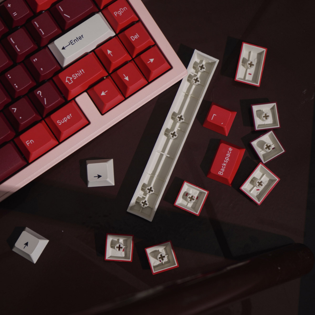 Gmk ngày lễ tình nhân / giả tưởng / ham pbt keycaps double shot cherry profile bộ lớn cho bàn phím cơ keycaps