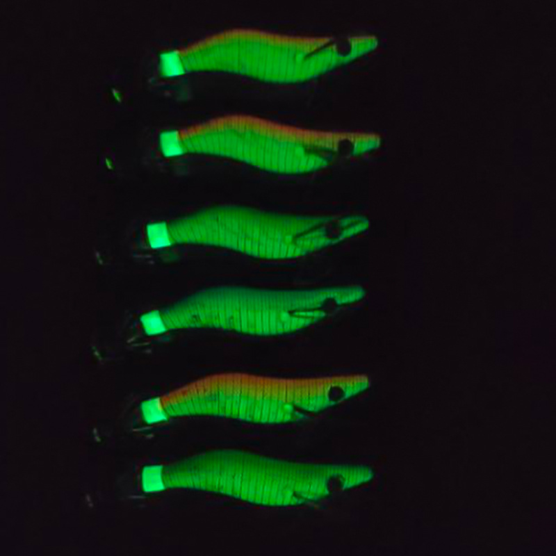 14g / 12cm Mồi câu cá giả hình con tôm mực có đèn LED phát sáng Keepgoing