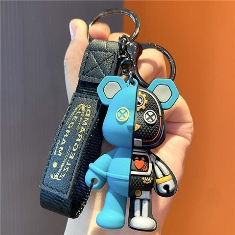 Móc Khóa Da Hình Gấu Cơ Khí Cho Nam Và Nữ