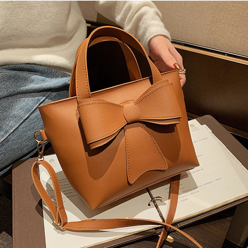 Túi Xách Đeo Vai Phối Nơ Phong Cách Retro Thời Trang 2023 Dành Cho Nữ